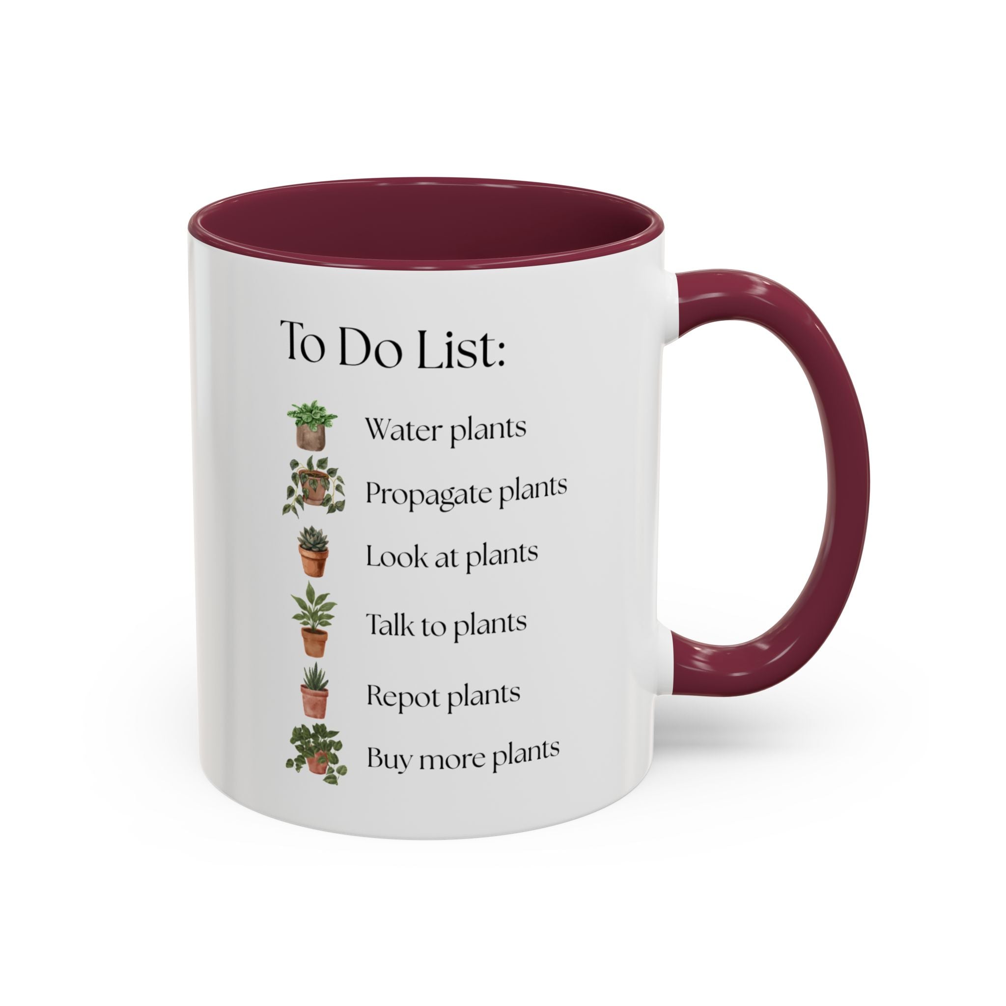 Plant Lover Mug, To-Do List Mug — Cute Gardening Coffee Cup (11oz/15oz)