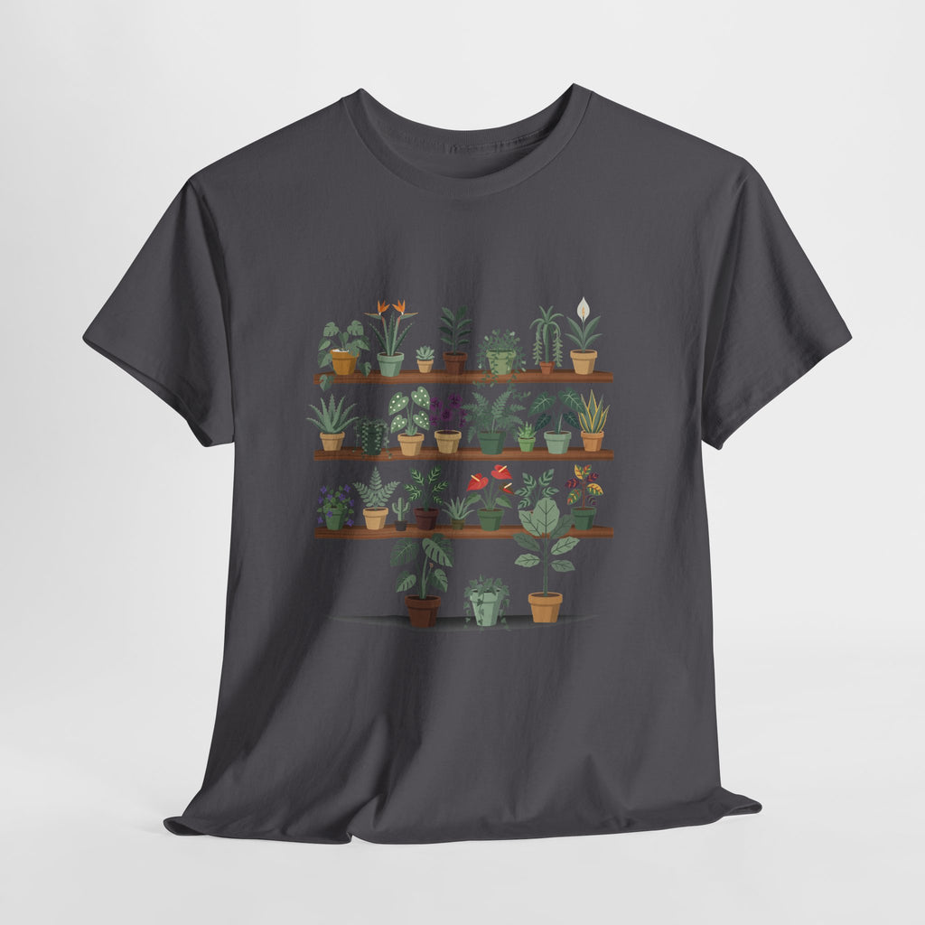 Plant Shelf T‑Shirt — Indoor Succulent & Houseplant Garden Tee