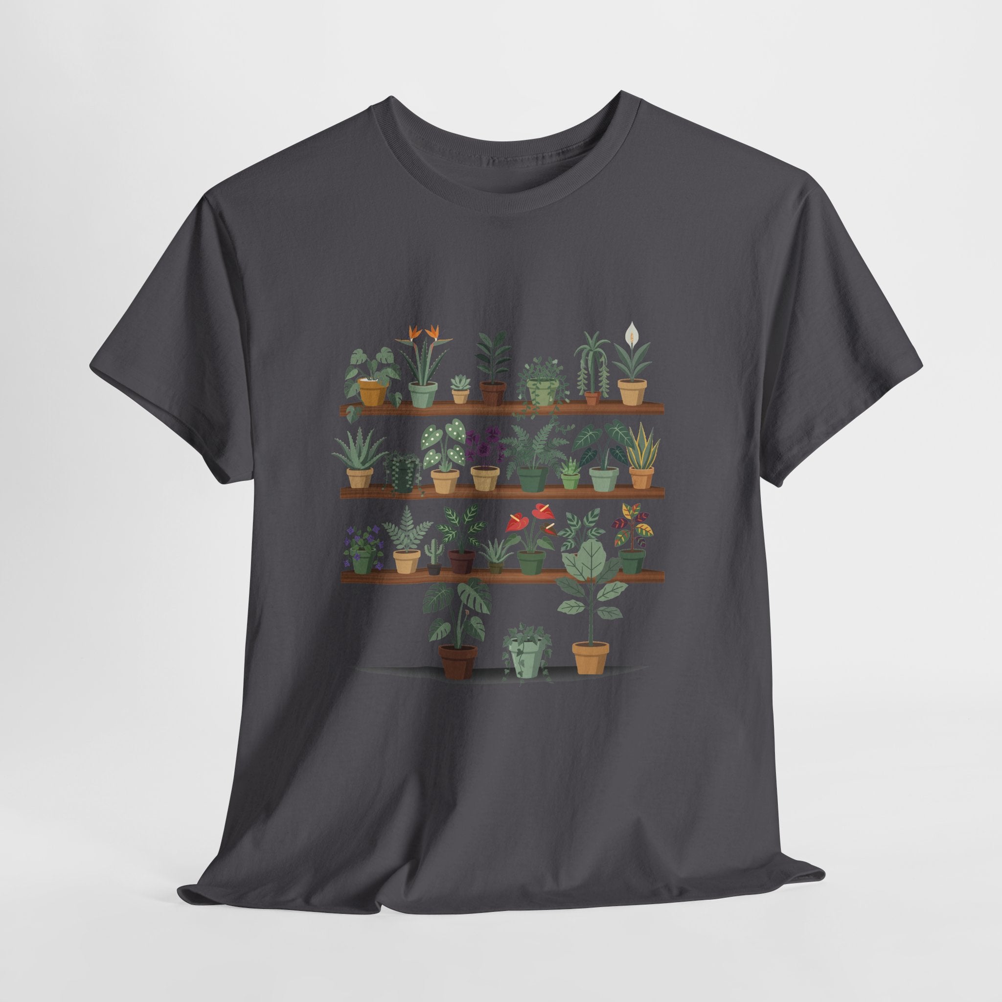 Plant Shelf T‑Shirt — Indoor Succulent & Houseplant Garden Tee