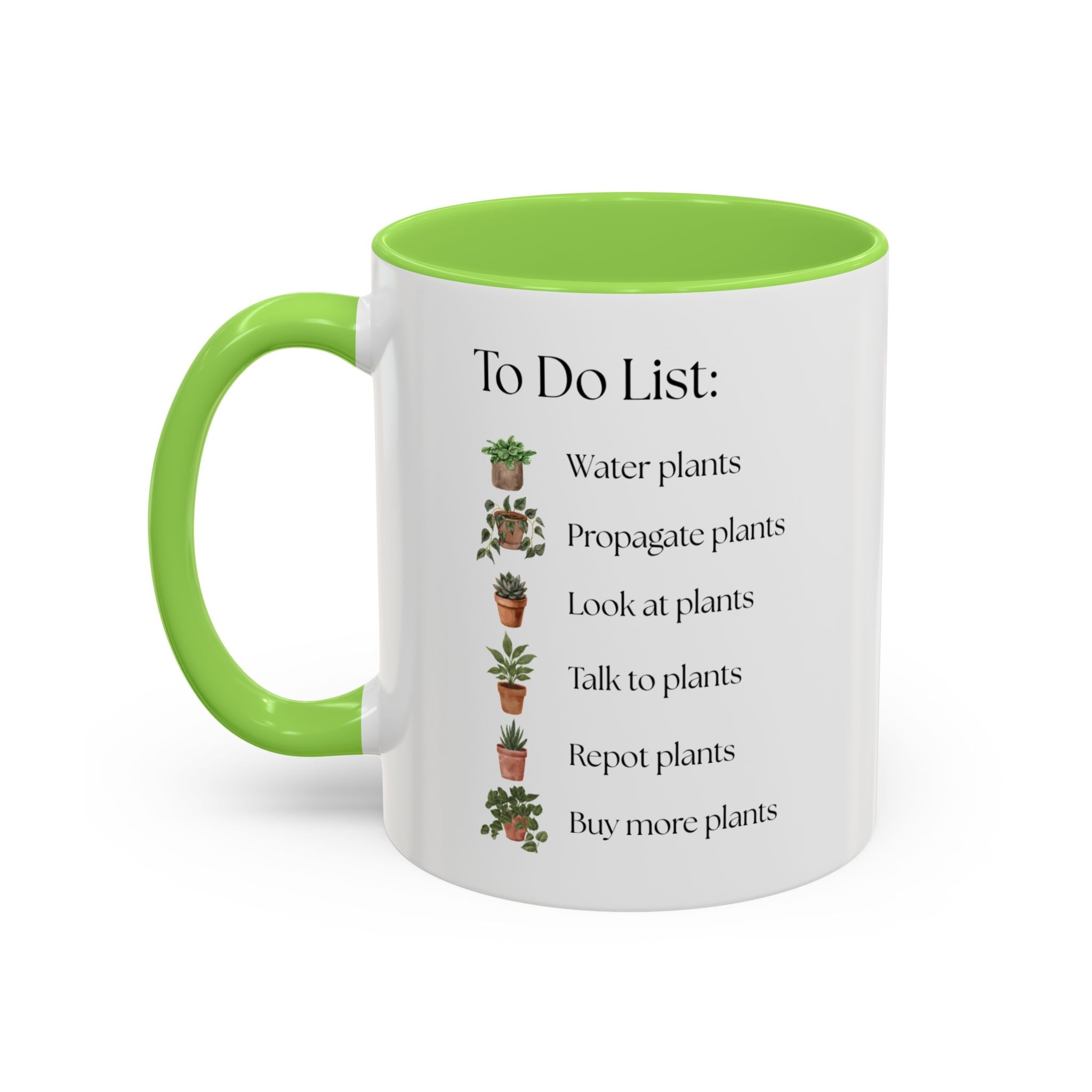 Plant Lover Mug, To-Do List Mug — Cute Gardening Coffee Cup (11oz/15oz)