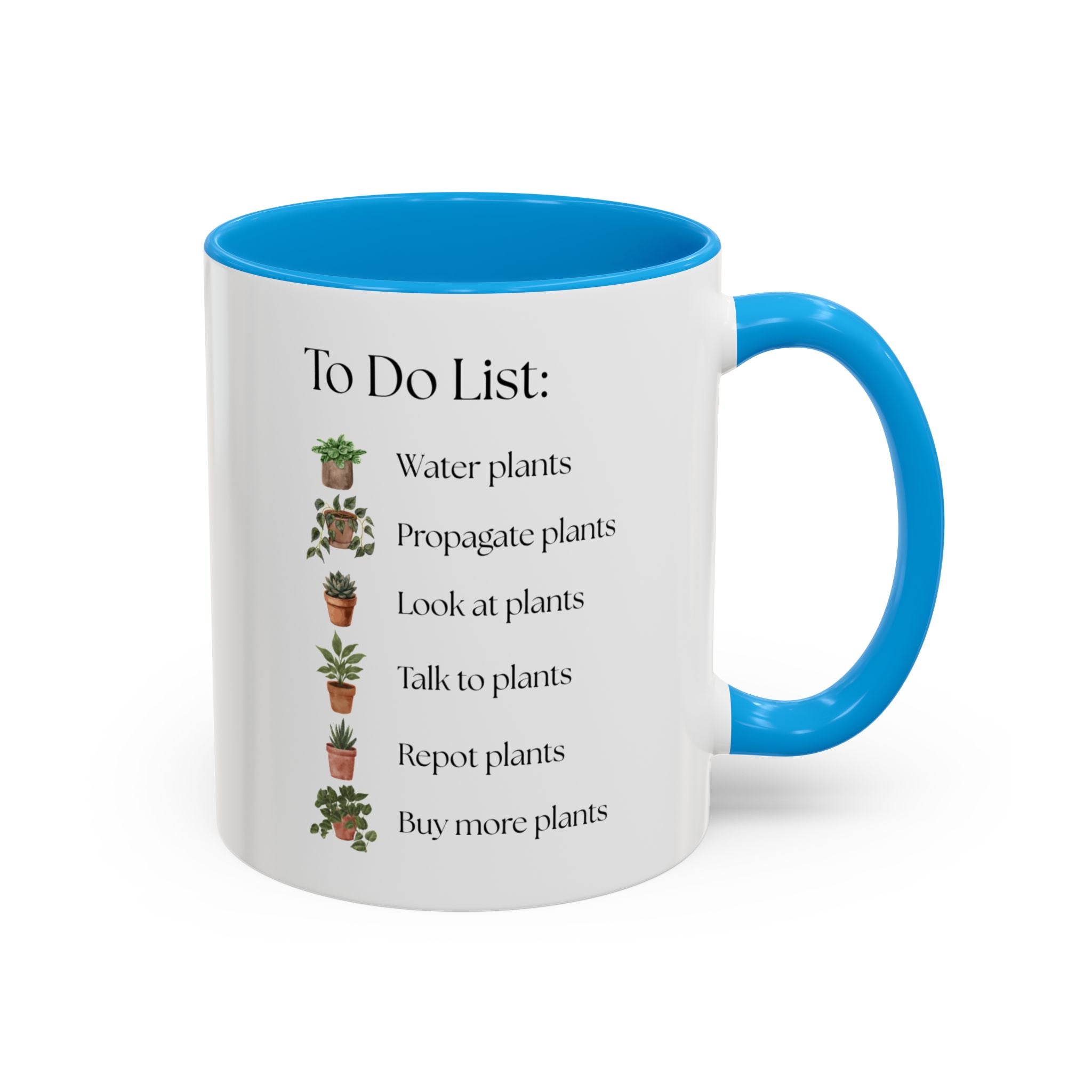 Plant Lover Mug, To-Do List Mug — Cute Gardening Coffee Cup (11oz/15oz)