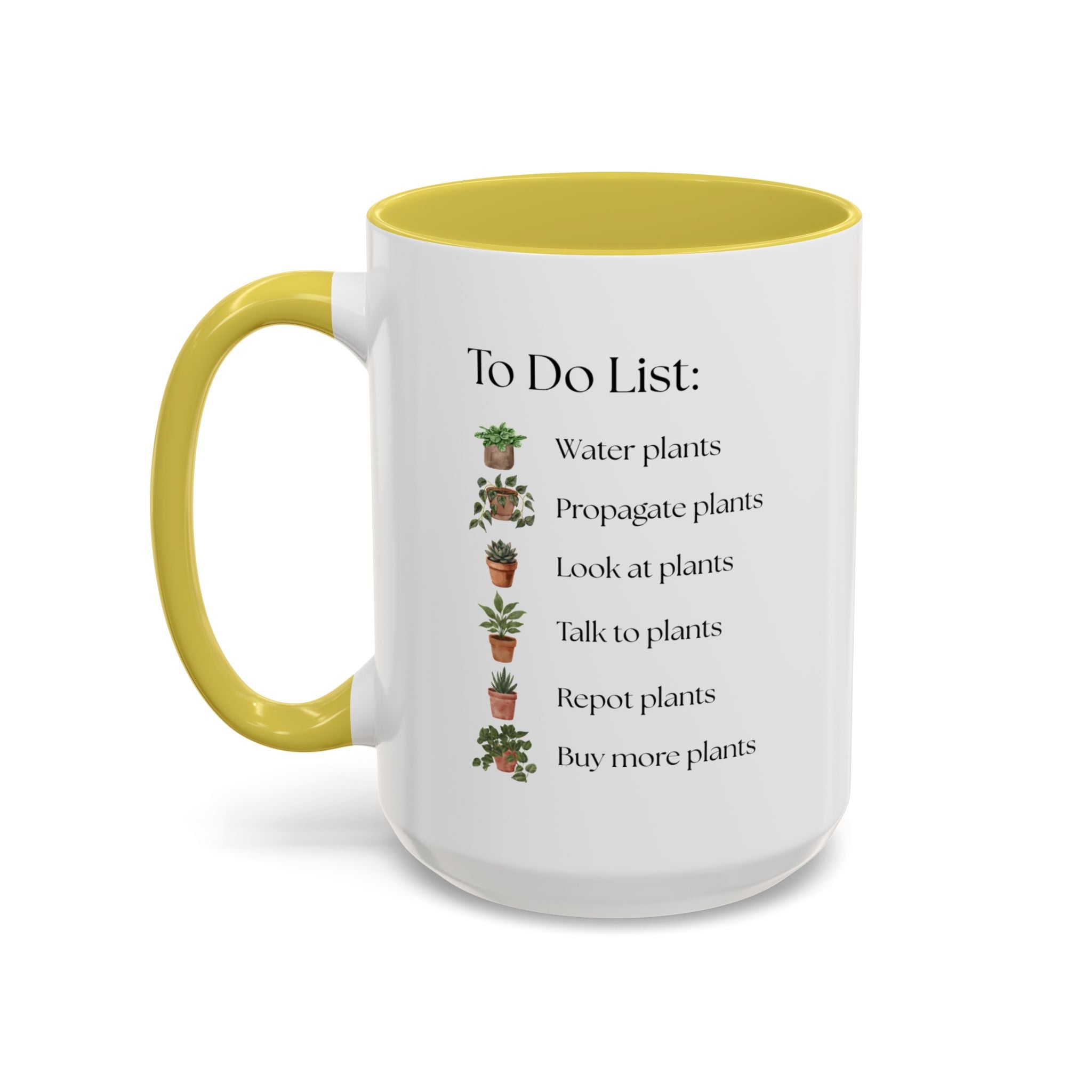 Plant Lover Mug, To-Do List Mug — Cute Gardening Coffee Cup (11oz/15oz)