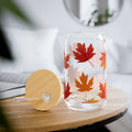 Autumn Maple Leaves Sipper Glass | 16oz