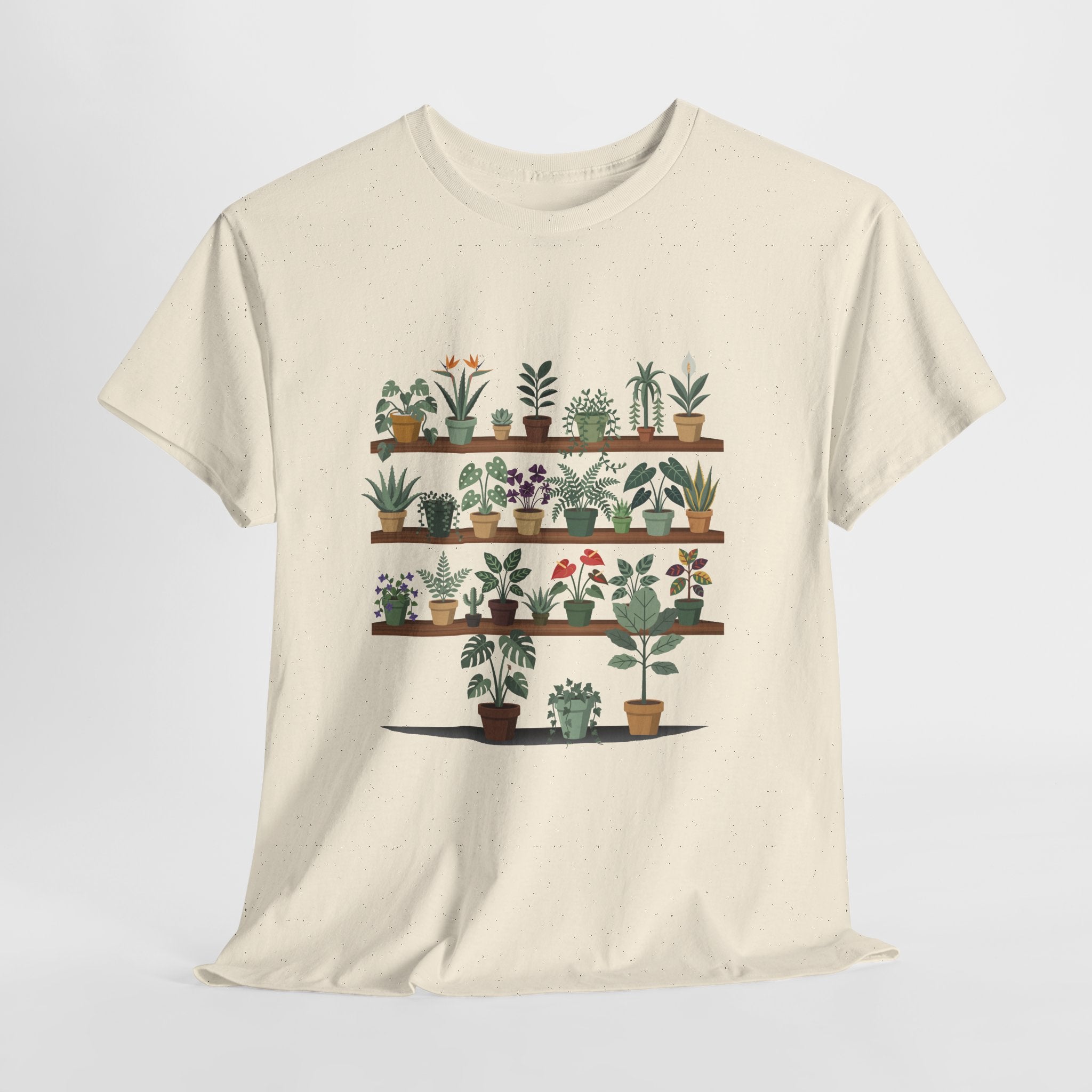 Plant Shelf T‑Shirt — Indoor Succulent & Houseplant Garden Tee