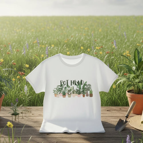 "Pot Head" Potted Plants Graphic Shirt