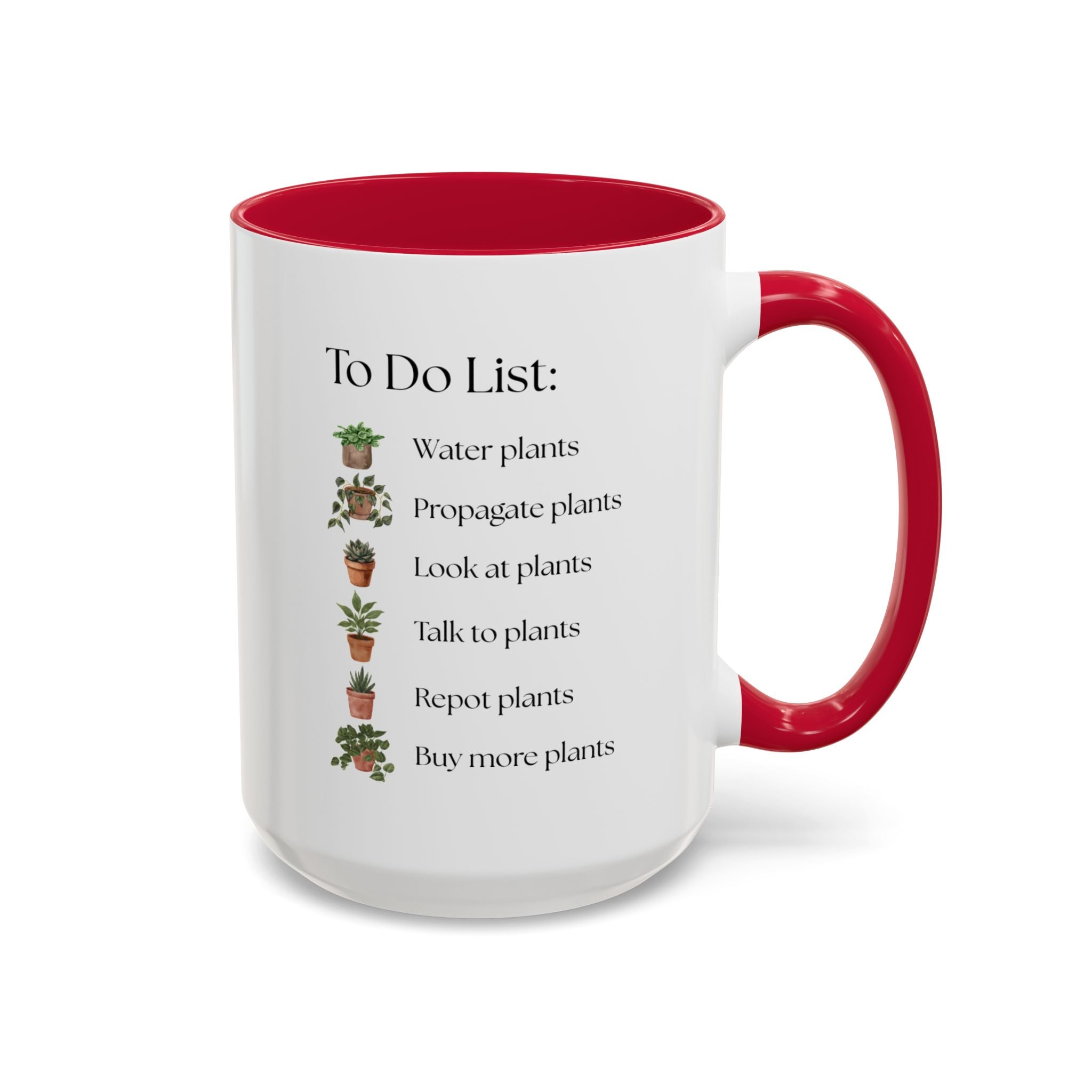 Plant Lover Mug, To-Do List Mug — Cute Gardening Coffee Cup (11oz/15oz)