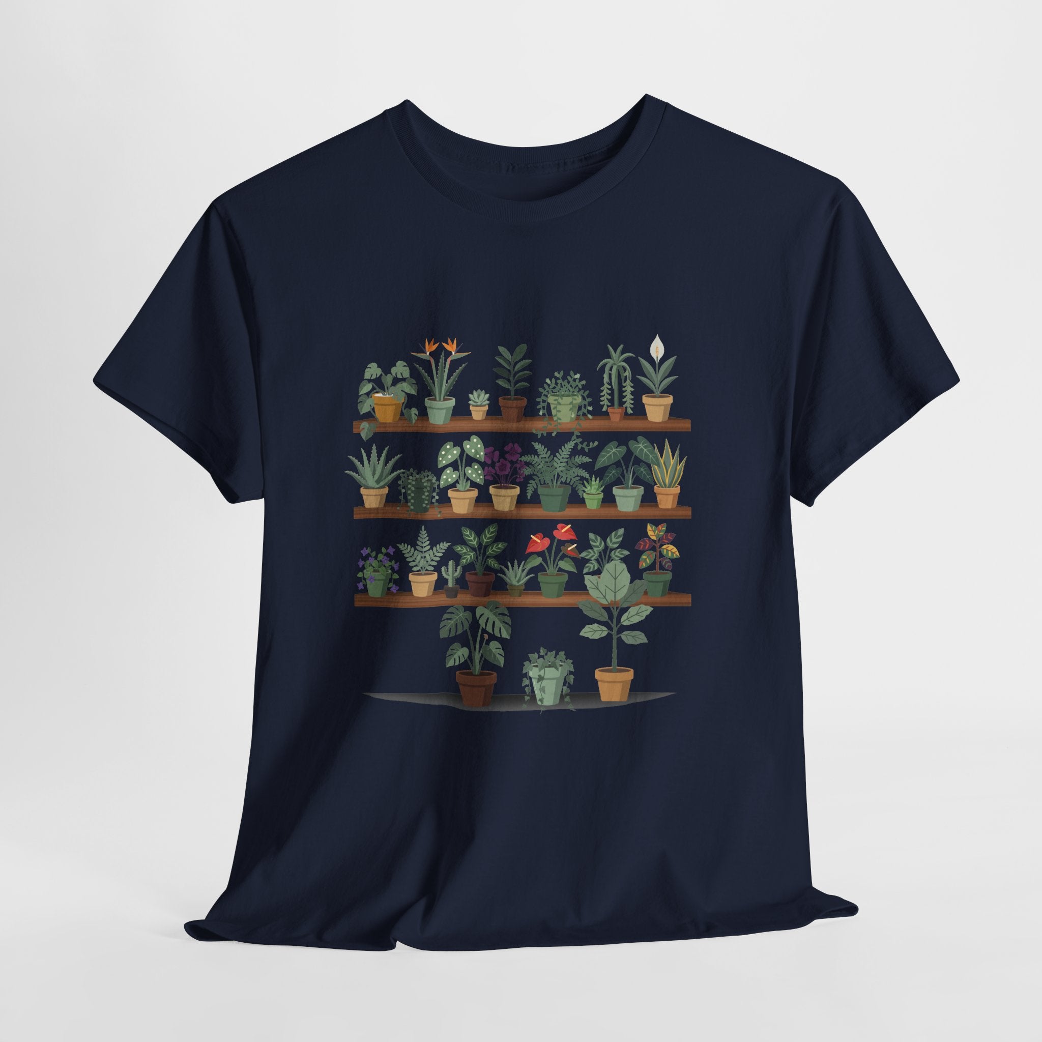 Plant Shelf T‑Shirt — Indoor Succulent & Houseplant Garden Tee