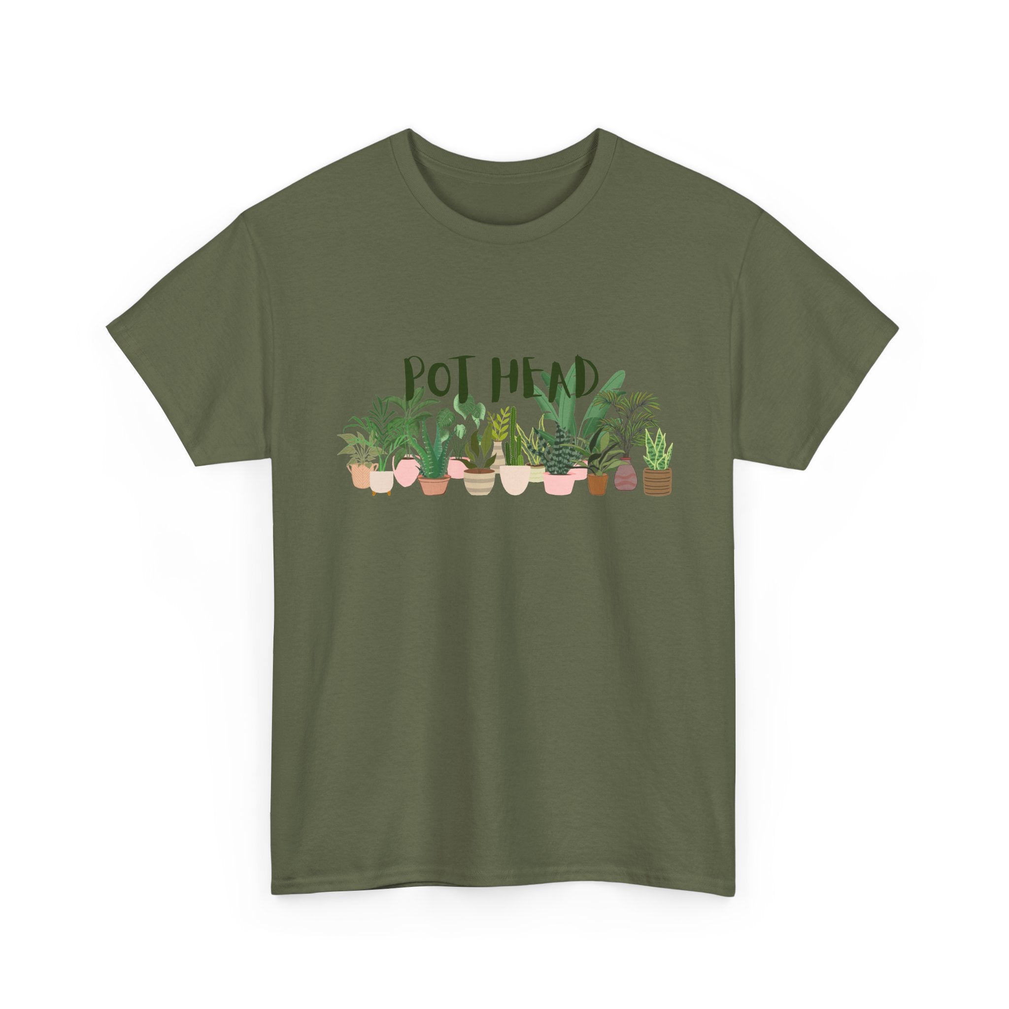 "Pot Head" Potted Plants Graphic Shirt