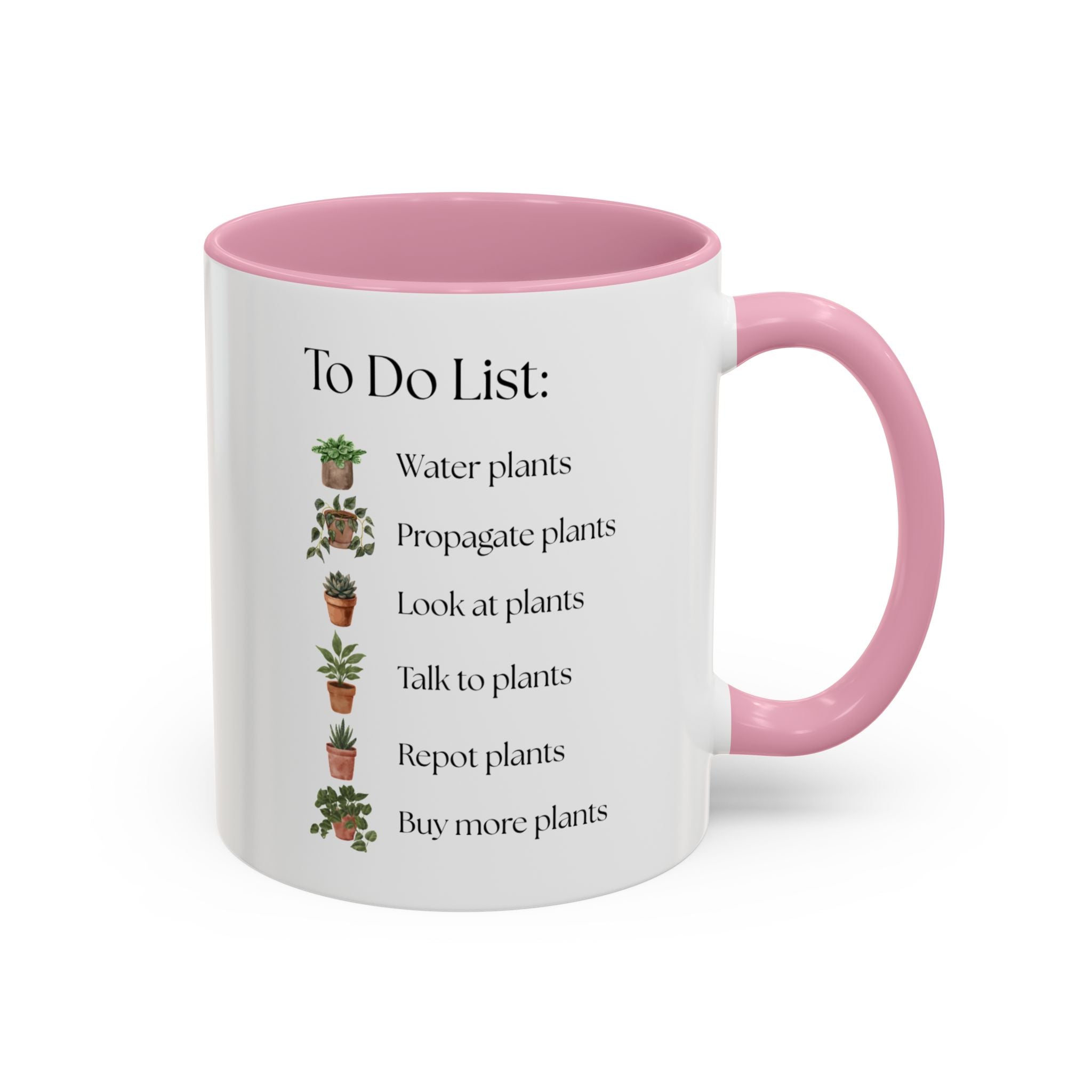Plant Lover Mug, To-Do List Mug — Cute Gardening Coffee Cup (11oz/15oz)