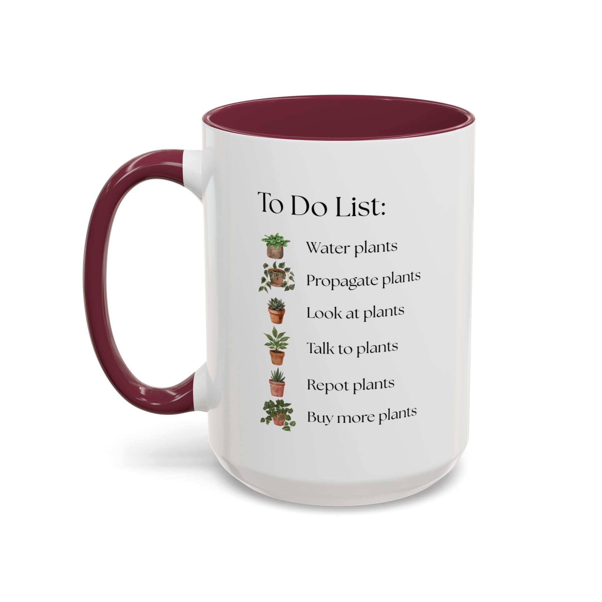 Plant Lover Mug, To-Do List Mug — Cute Gardening Coffee Cup (11oz/15oz)
