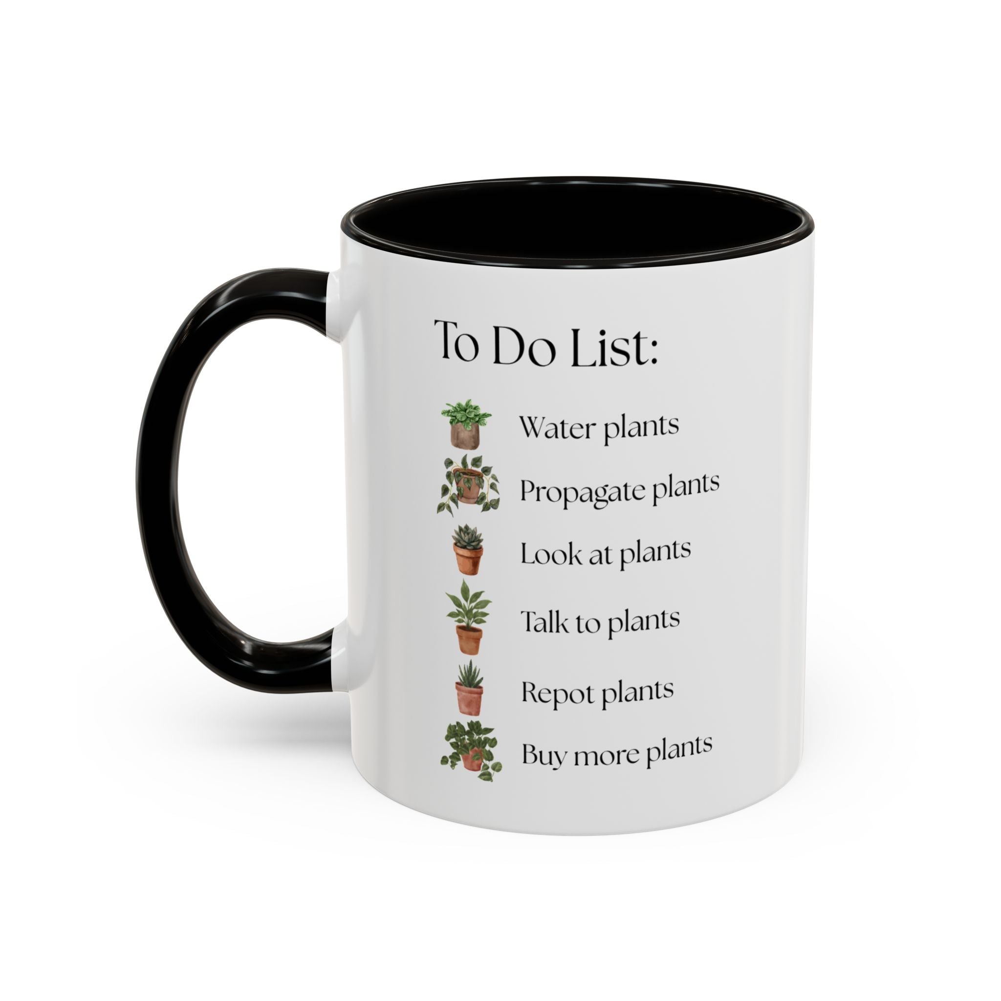Plant Lover Mug, To-Do List Mug — Cute Gardening Coffee Cup (11oz/15oz)
